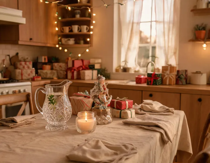 Warm kitchen and dining gift story