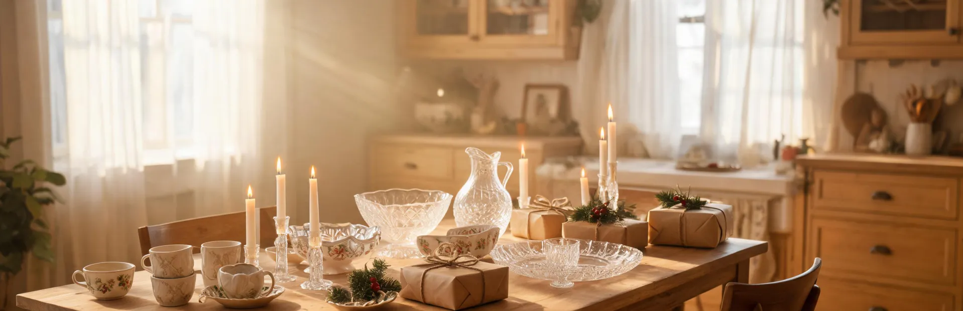 A warm dining room set for thoughtful home gifting