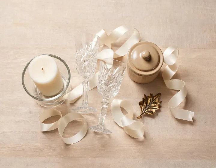 Gift catalog with candles crystal and collectibles